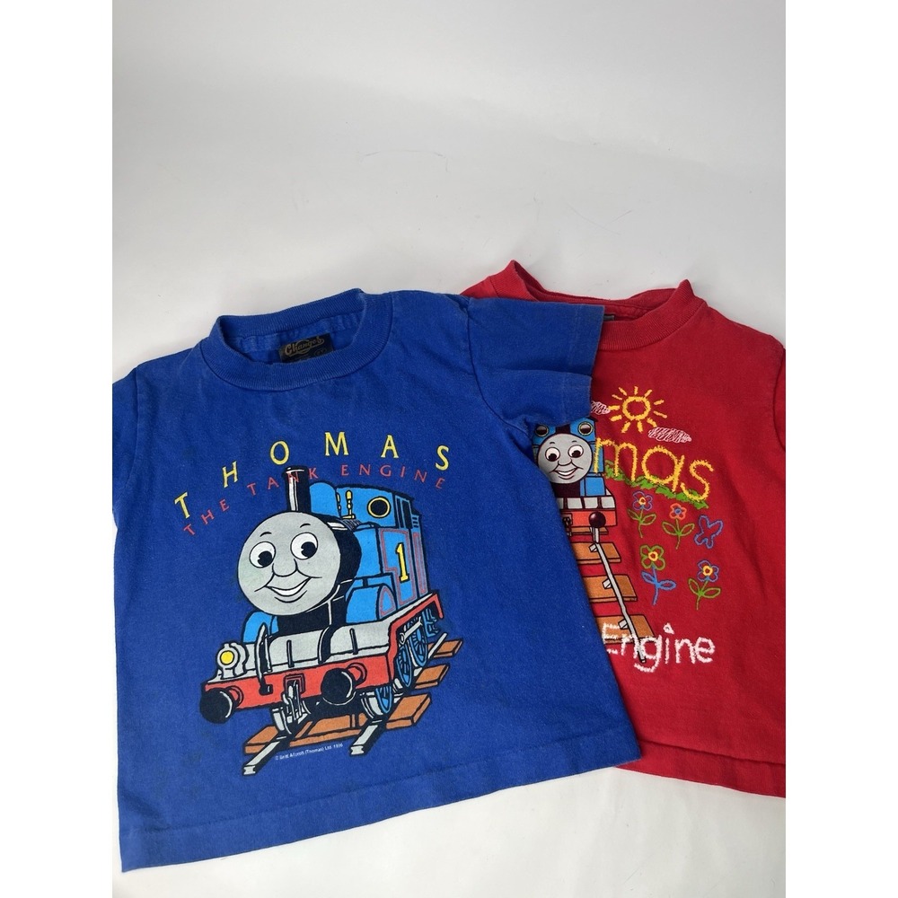 Thomas & Friends The Train T-Shirt Vintage Graphic 90s Kids 2T Shirt Lot Of 2